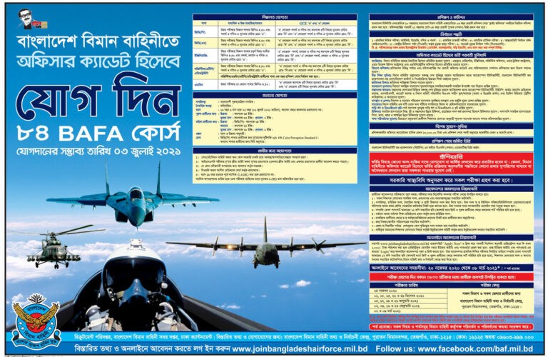 Bangladesh Air Force Job Circular